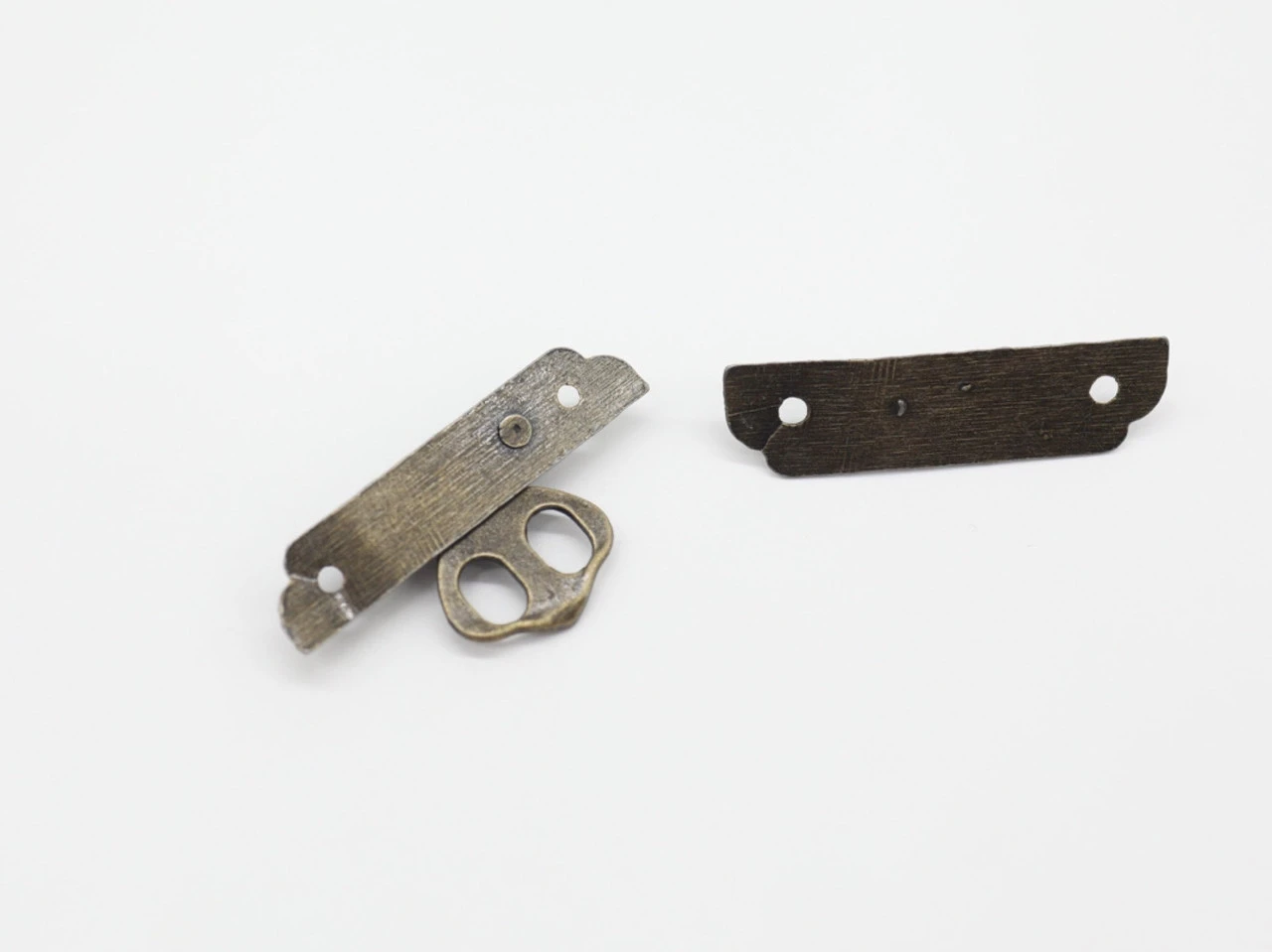 Замок декоративний A-125-2 48Х25мм Стара латунь - 2