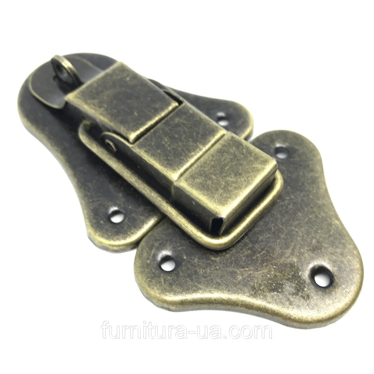 Замок затяжной A-076-4 95х52мм Старая латунь - 2
