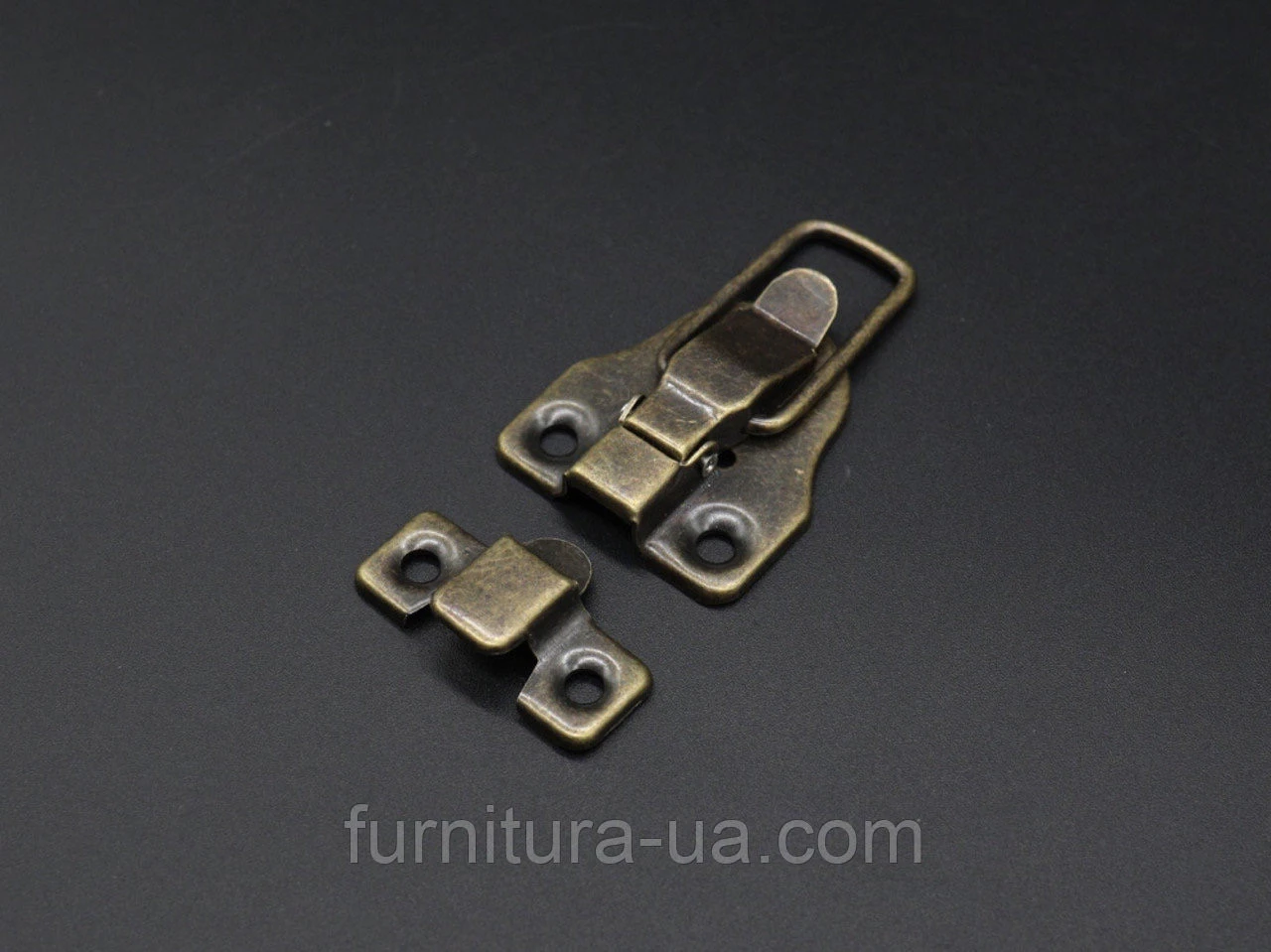 Замок затяжний A-076-3 60х40мм Стара латунь - 2