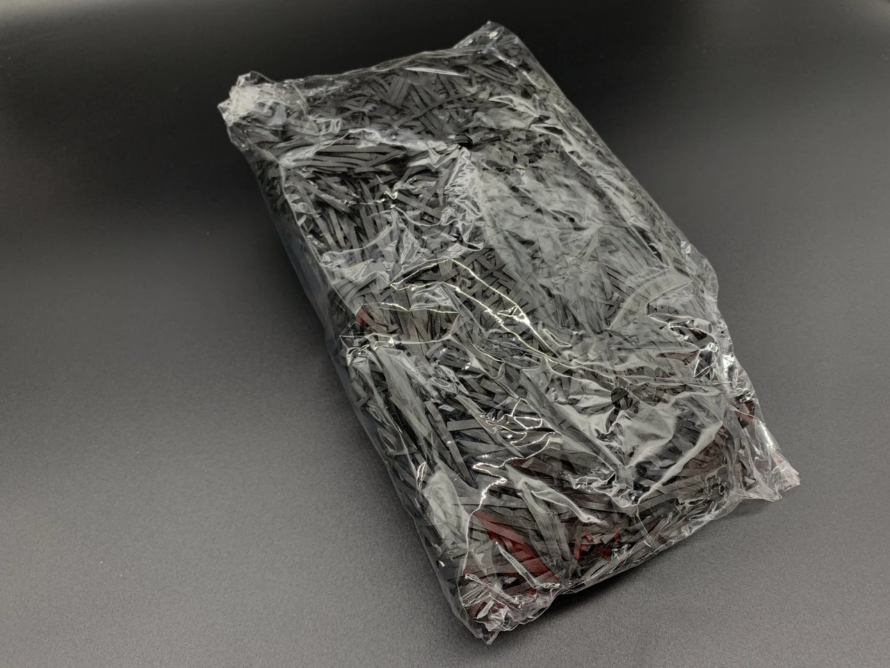 Наповнювач декоративний, Паперова стружка, Колір "чорний", 100грам