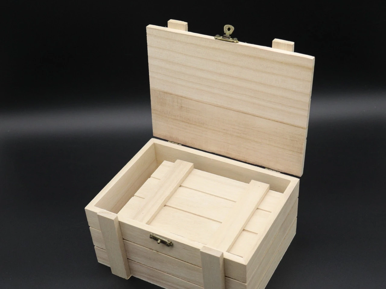 Скринька декоративна з фанери, під декупаж, 18х14х10см, 3шт, Колір "білий" - 2