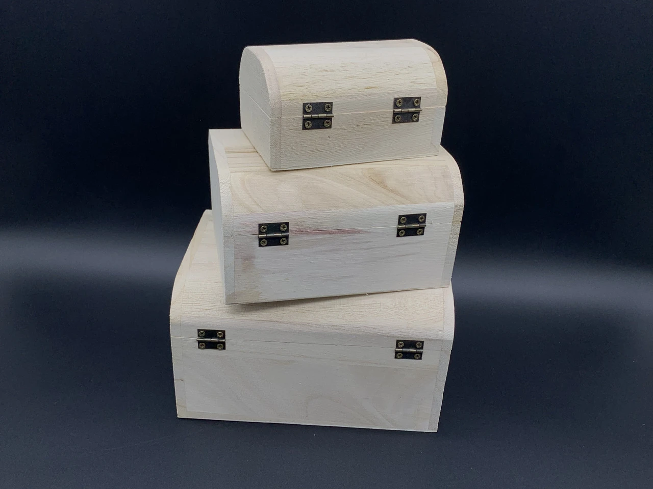 Скринька декоративна з фанери, під декупаж, 17,5х13х10см, 3шт, Колір "білий" - 2