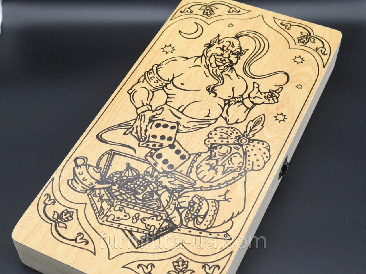 Нарди настільна гра, 24х49см, Колір "дерево"