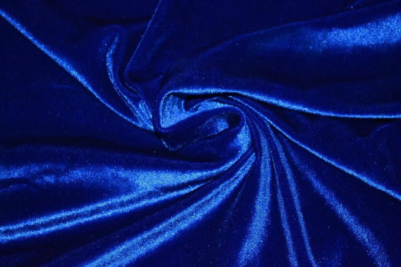 Тканина Оксамит, 150гр/1м², Колір "синій"