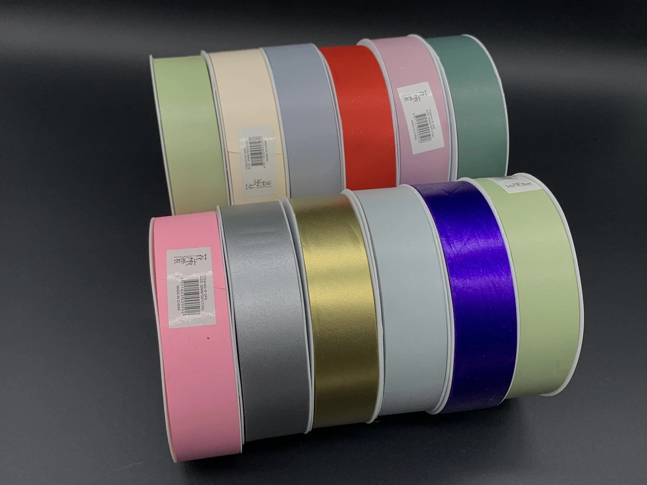 Стрічка для квітів, 3см, 45м, Колір "кремовий" - 2