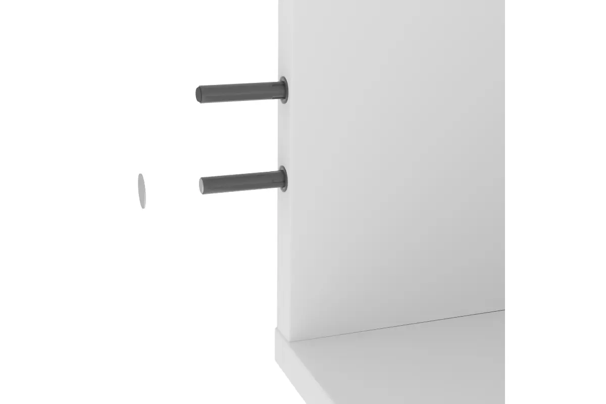 Амортизатор врізний довгий гумка, Білий - 2