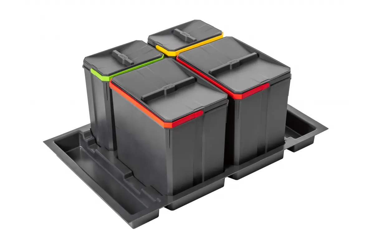 Сегрегатор для кухонных шкафов GTV PB-AS-800-2X15L-2X7L AxiSpace 800 2х15л + 2х7л