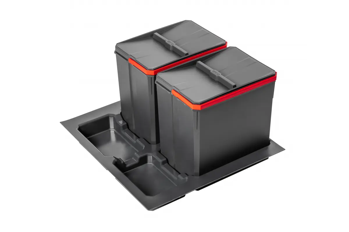 Сегрегатор для кухонних шаф GTV  PB-AS-600-2X15L  AxiSpace 600 2х15л