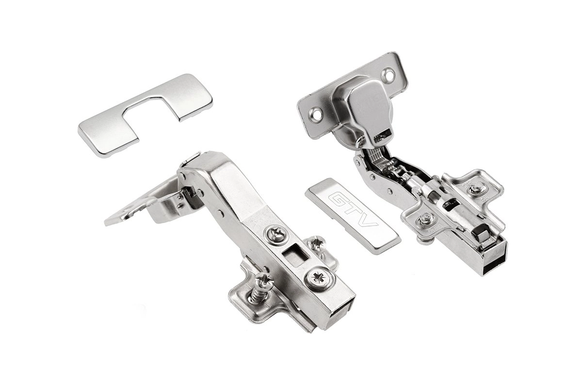 Петля GTV ZM-HCKT45-ZE-S гидравлический угловой 45° высота ответной планки H=0 с euro