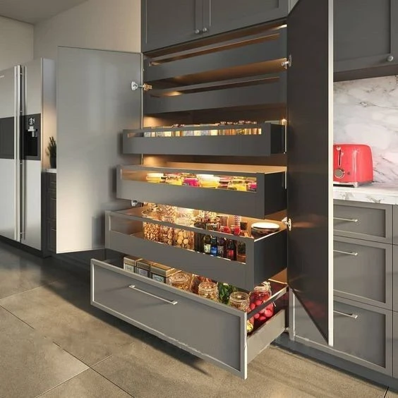 Передня панель GTV для внутрішнього ящика B AXIS PRO 1200мм Графіт + поперечний релінг (A) - 2