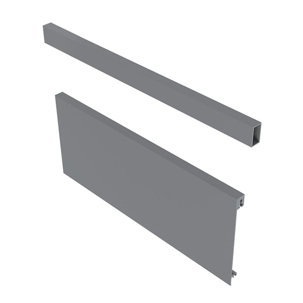 Передня панель GTV для внутрішнього ящика B AXIS PRO 1200мм Графіт + поперечний релінг (A)