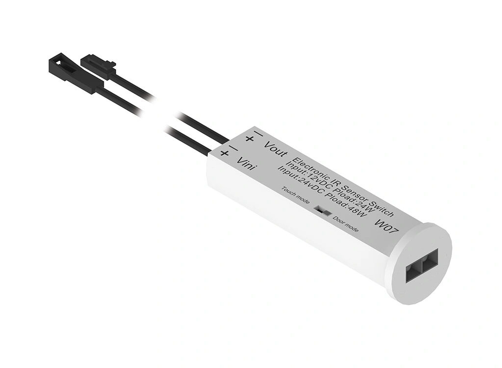 Универсальный диммерный выключатель REJS W07, 12V, макс.24W, пластик, белый