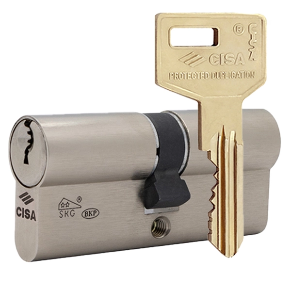 Цилиндр CISA C3000 75 (35*40) никель матовый