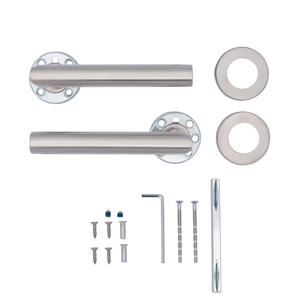 Ручки на розеті CISA PL Angle кругла розета 07070.71 нержавіюча сталь - 6