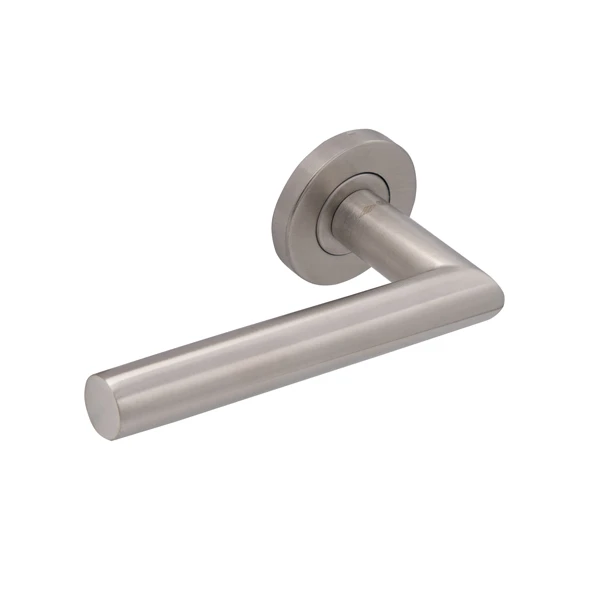 Ручки на розетте CISA PL Angle круглая розетта 07070.71 нержавеющая сталь - 4