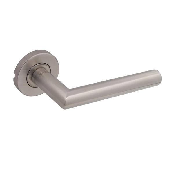 Ручки на розетте CISA PL Angle круглая розетта 07070.71 нержавеющая сталь - 10