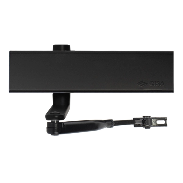 Доводчик CISA C1610.03.0.90 Professional Plus2 BC STD до 80 кг FIRE черный - 2