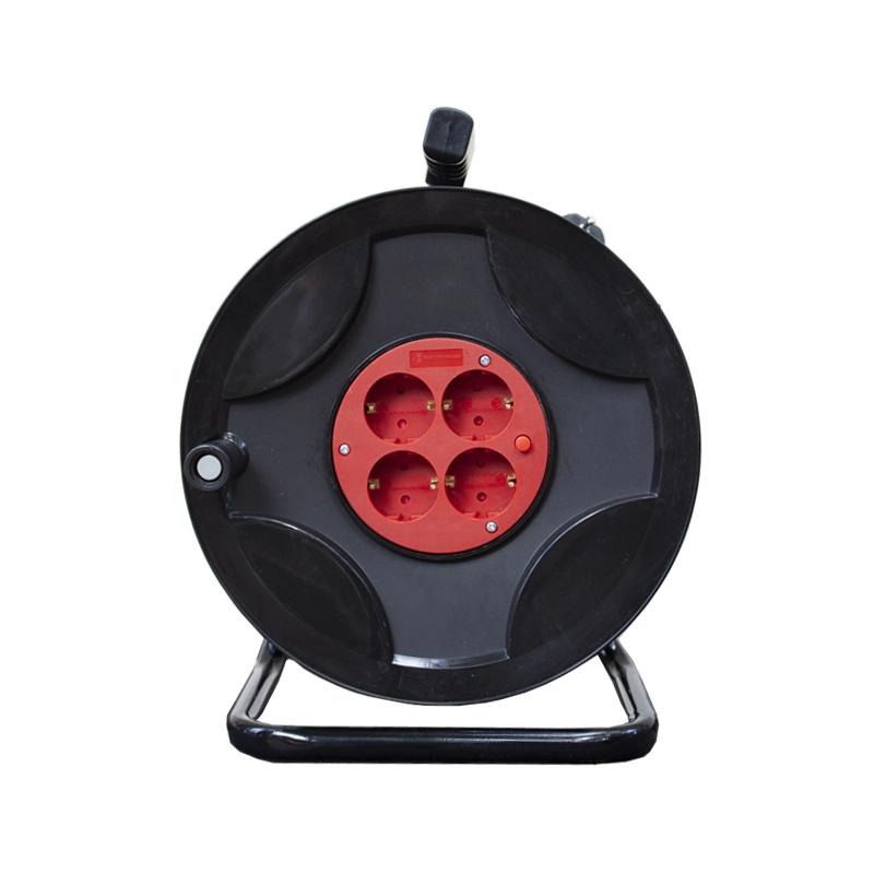 Удлинитель на катушке с заземлением, 4 розетки, 20 м