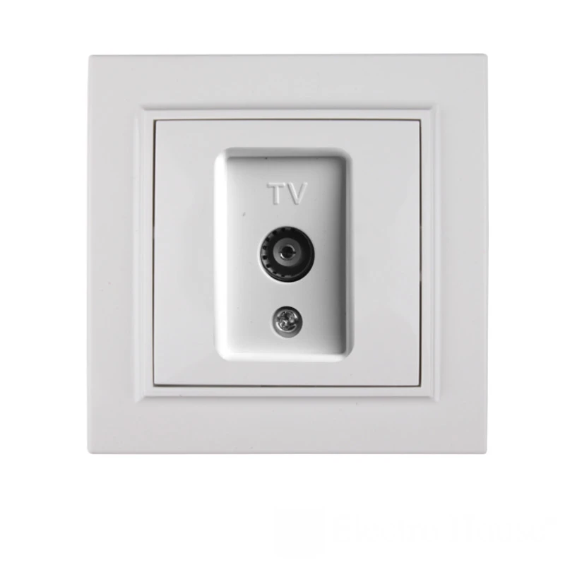 Телевизионная розетка, белый