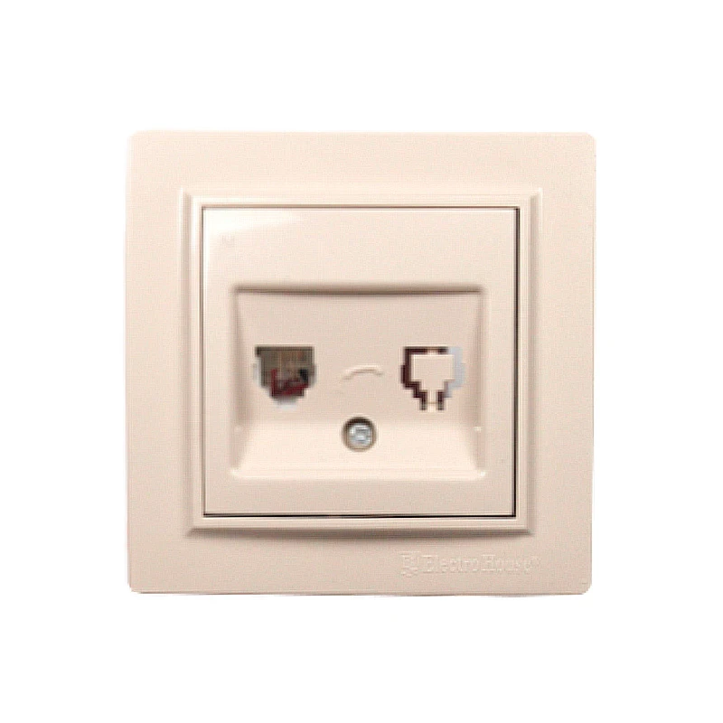 Телефонная розетка, латте