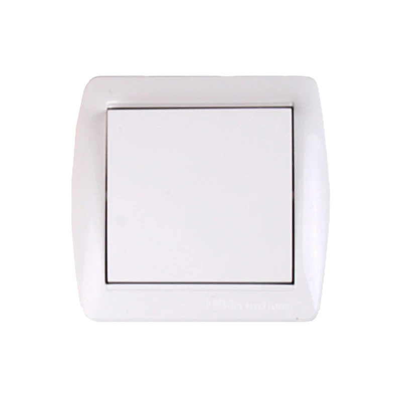 Выключатель одноклавишный, белый