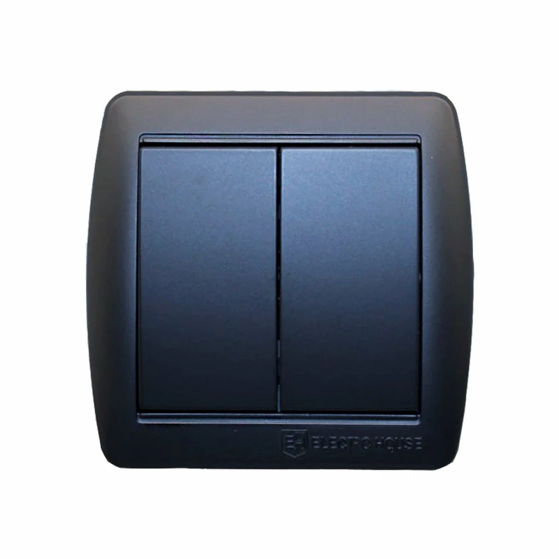 Выключатель двойной, графит