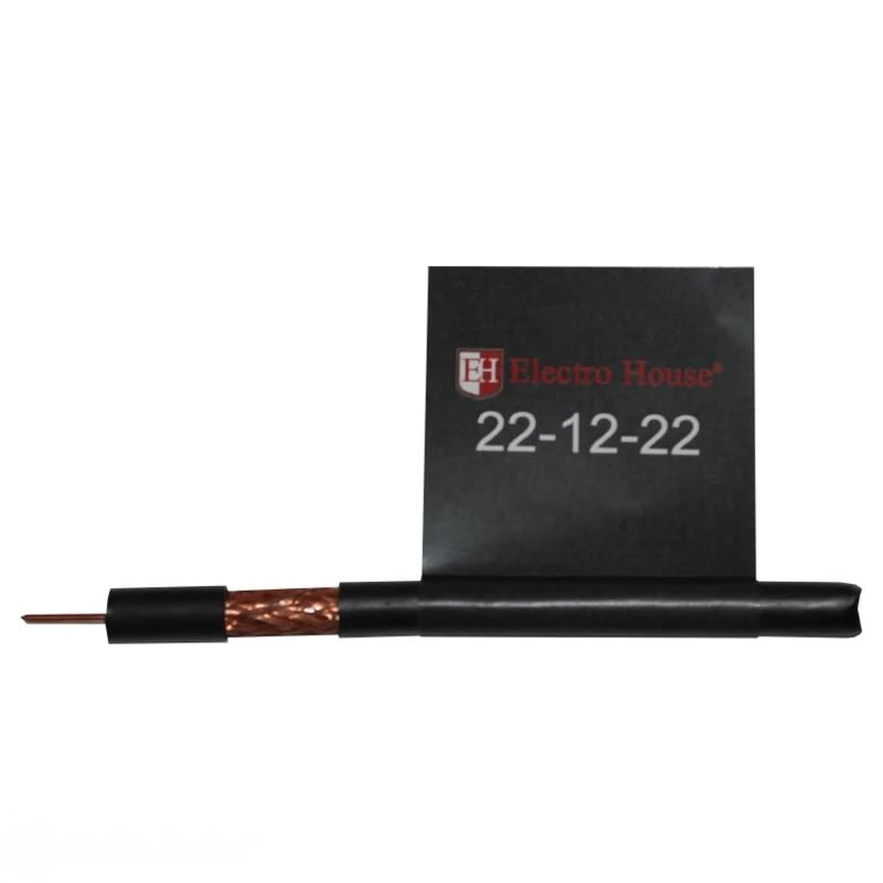 Кабель коаксиальный RG-6U 100% омедненная сталь 1.02 полиэтилен, черный, 100 м - 2