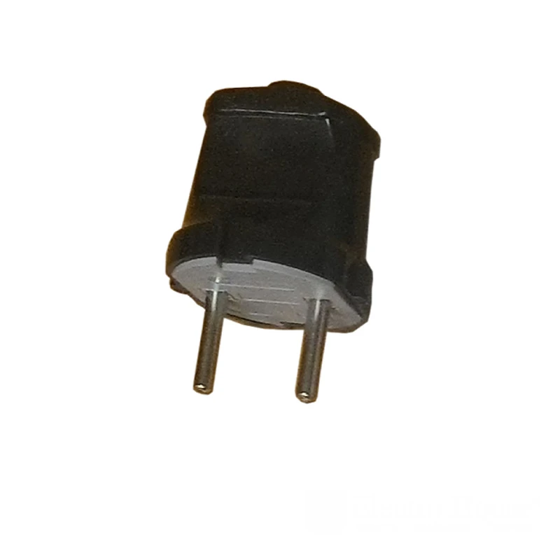 Вилка без заземления, черный - 2