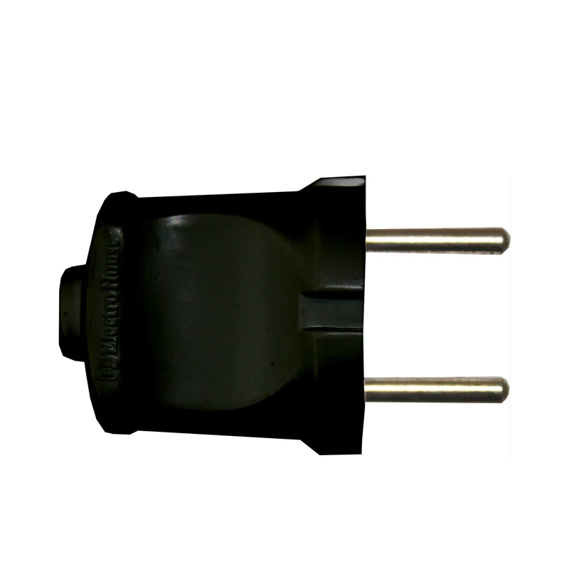 Вилка без заземления, черный