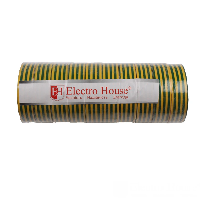 Ізоляційна стрічка 25 м Жовто-зелена - 2