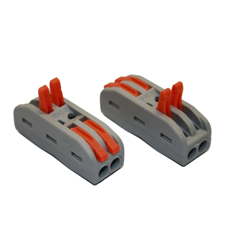 Коннектор двухсторонний на 2 контакта 600В, 32A, серый - 2