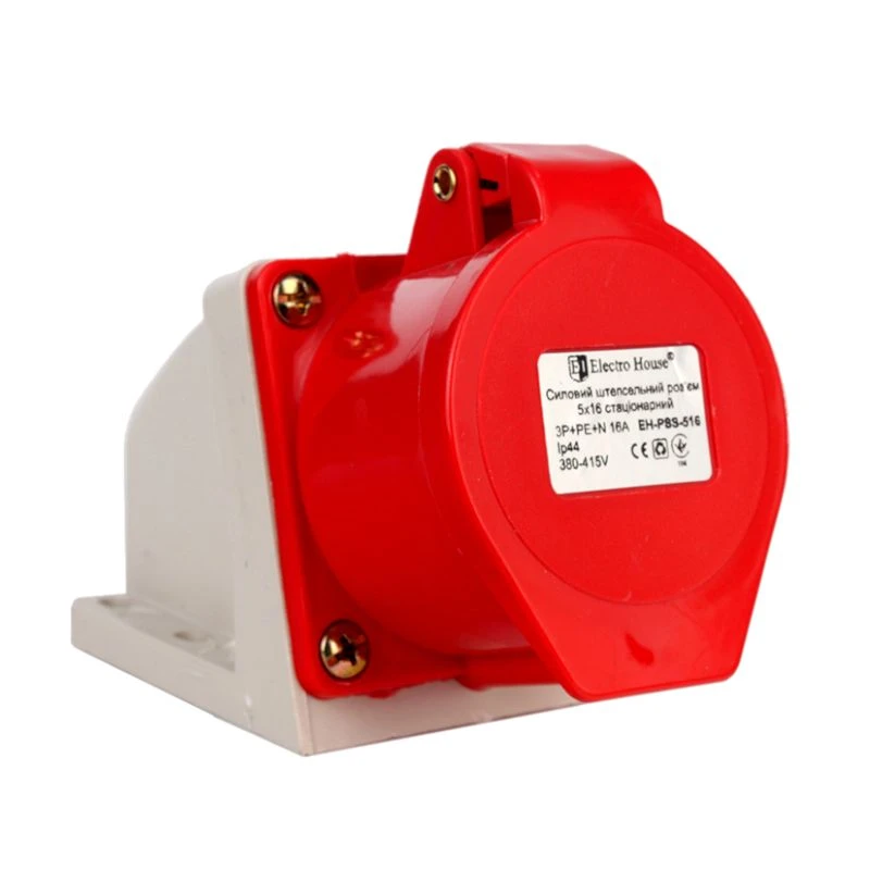 Розетка силовая стационарная 3P+PE+N EH-PSS-516 16А 380-415В IP44