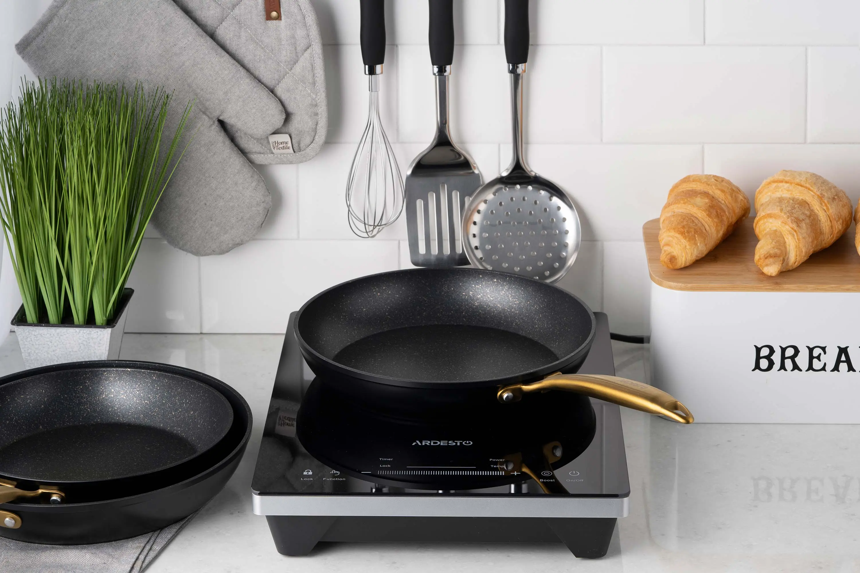 Сковорода Ardesto Black Mars Sparkle, 26см, алюміній, чорний - 2