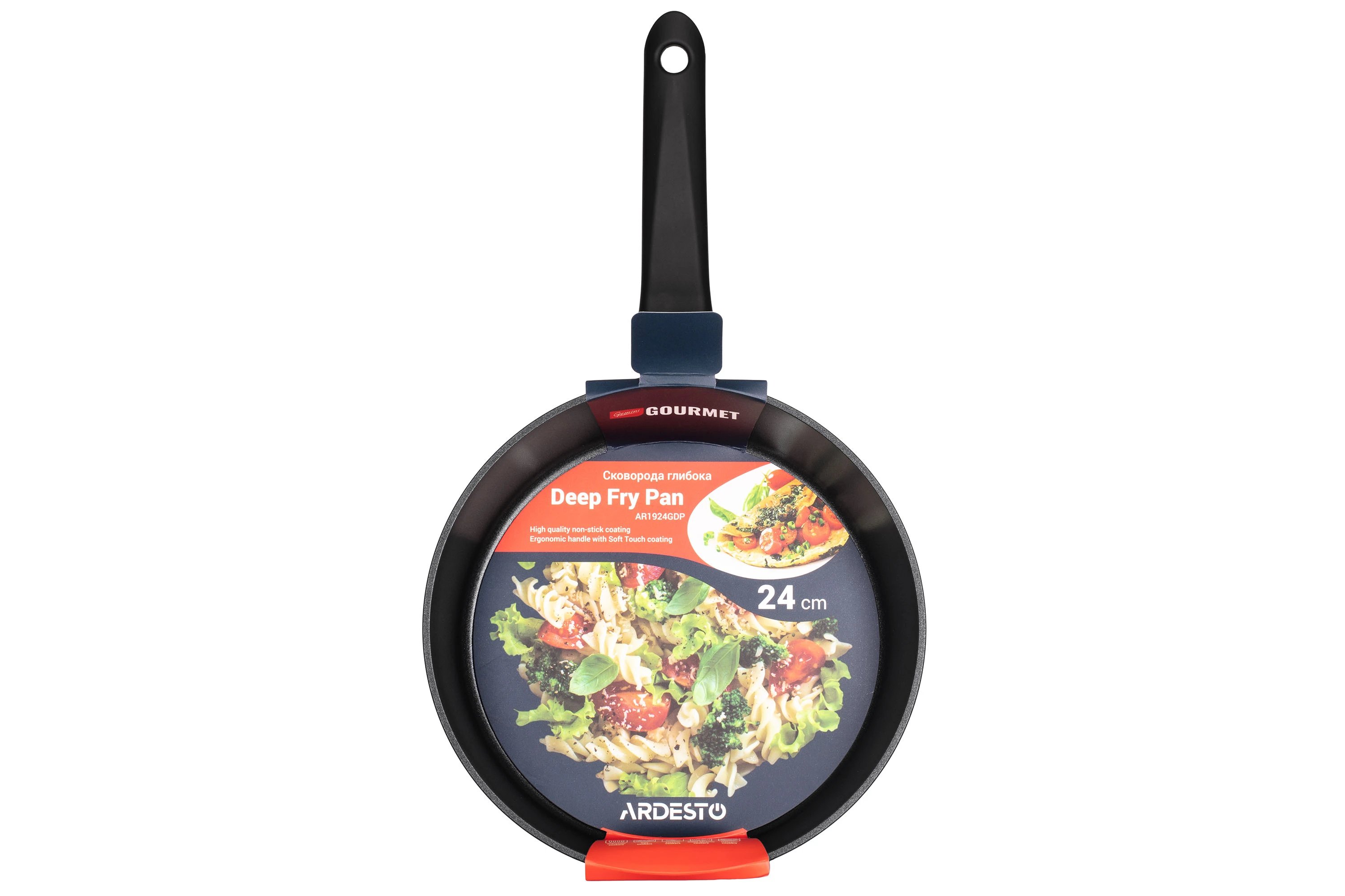 Сковорода глибока Ardesto Gemini Gourmet Bolzano, 24см, алюміній, чорний - 17