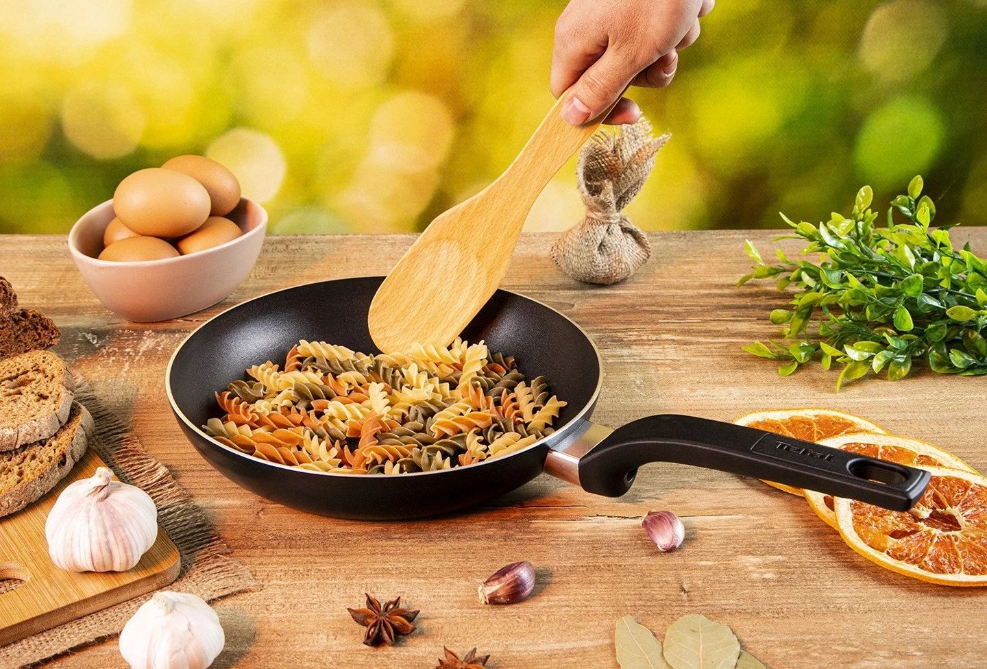 Сковорода Tefal Simply Clean, 28см, алюміній, бакеліт, чорний - 2