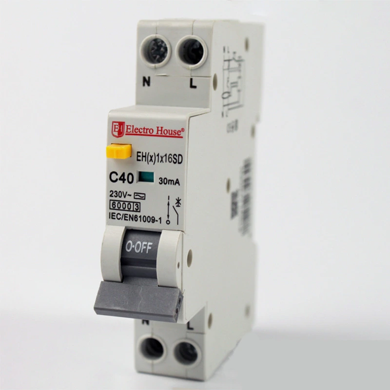 Дифф. автомат 16A 1p+N (1 модуль) 230-240 В 6кА