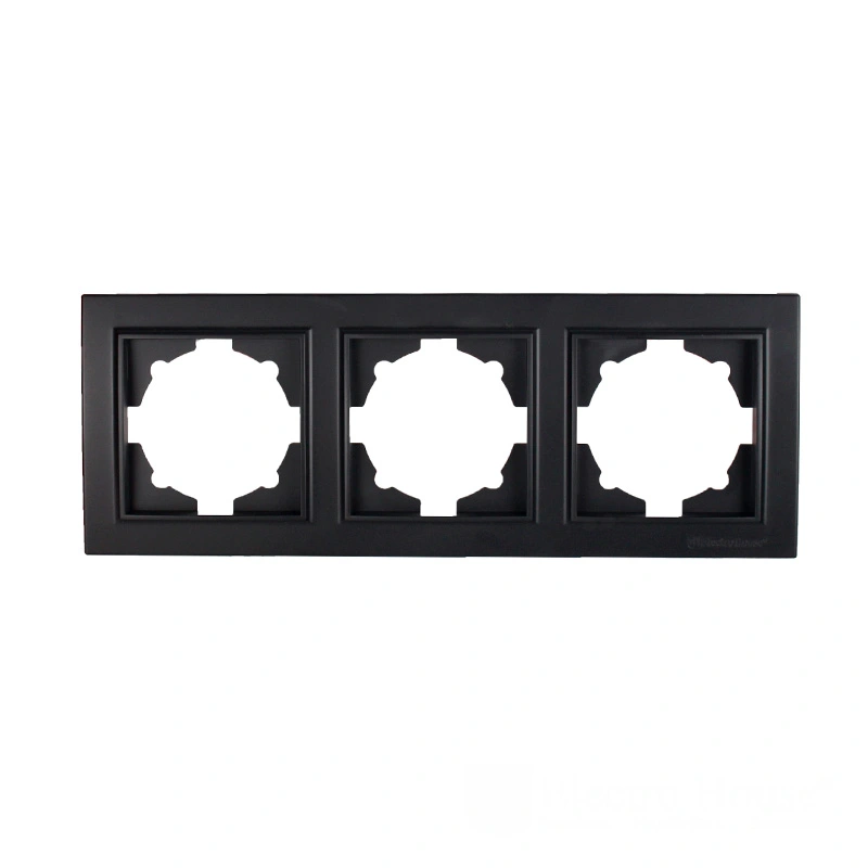 Рамка трехместная, Enzo безупречный графит