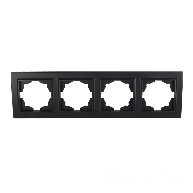 Рамка четырехместная, Enzo безупречный графит