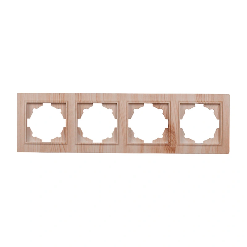 Рамка четырехместная, Enzo белое дерево