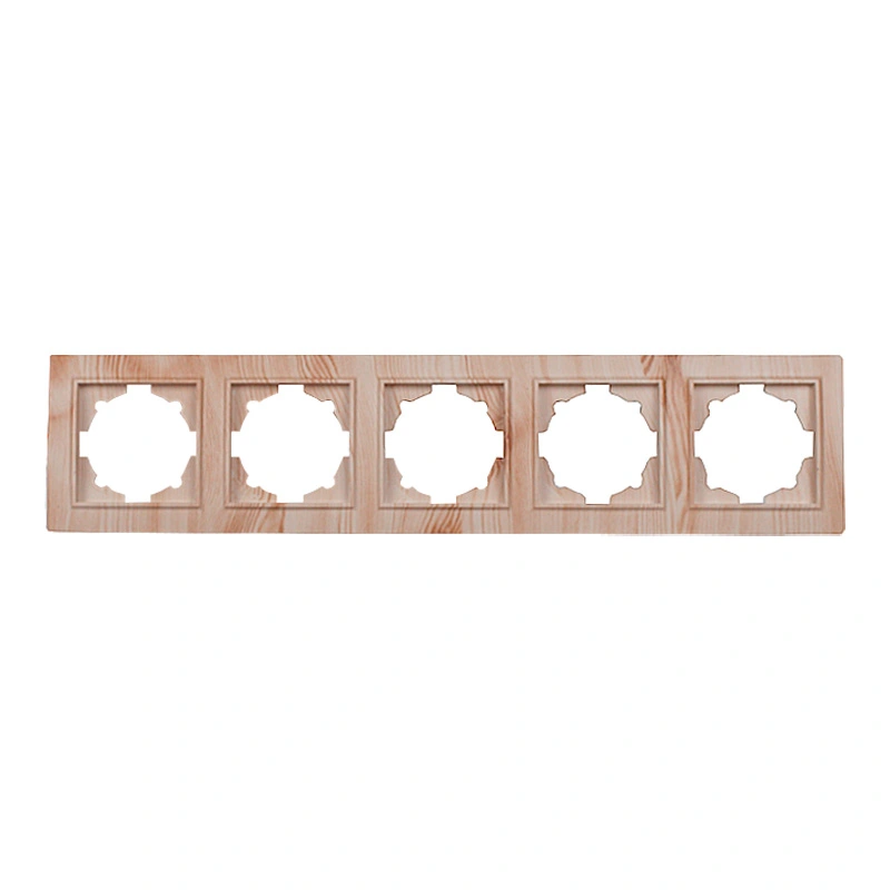 Рамка пятиместная, Enzo белое дерево