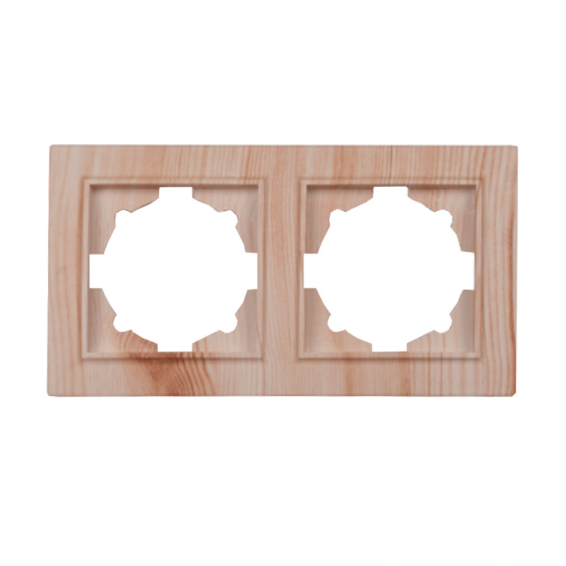 Рамка двухместная, Enzo белое дерево