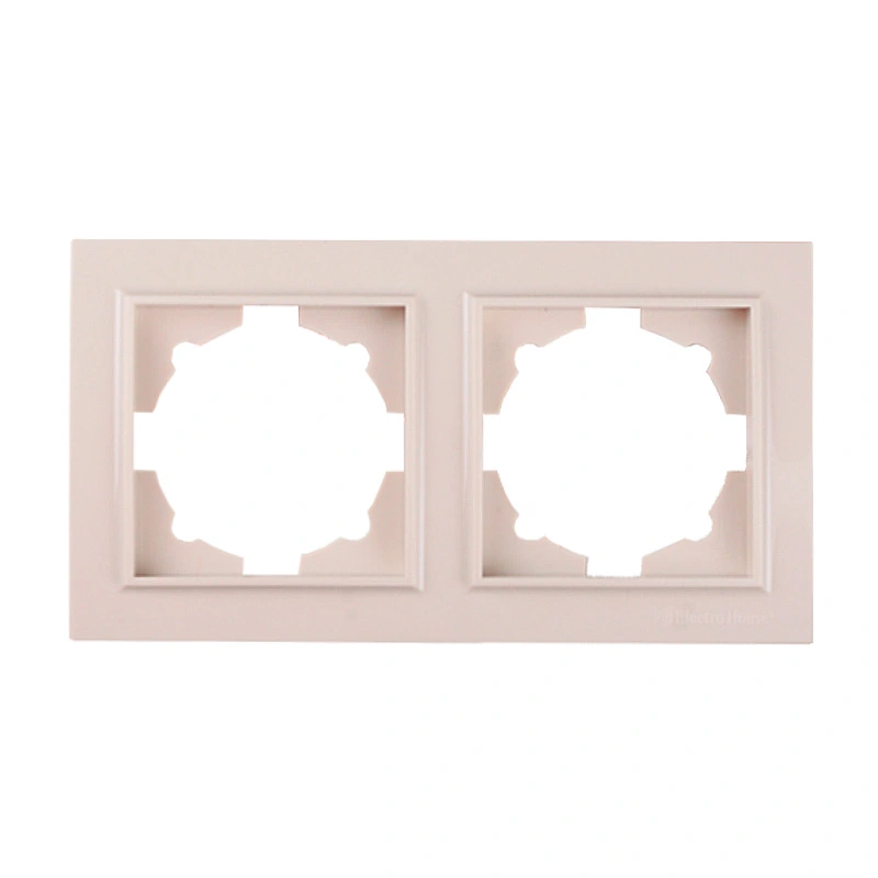 Рамка двухместная, Enzo латте