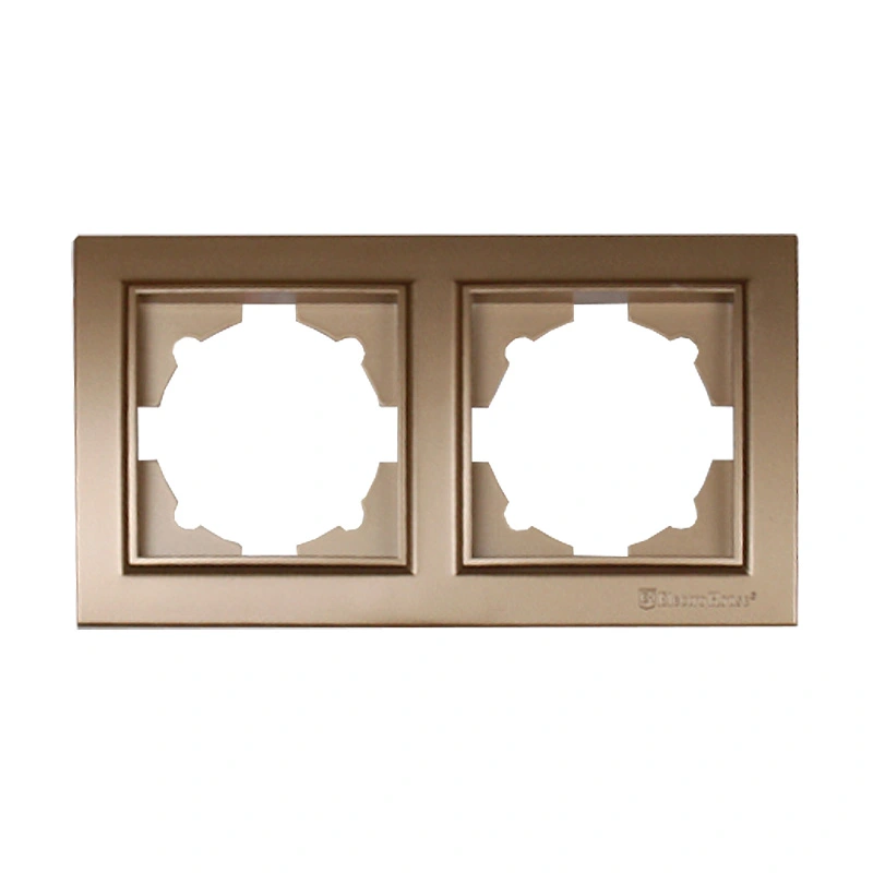 Рамка двухместная, Enzo роскошное золото