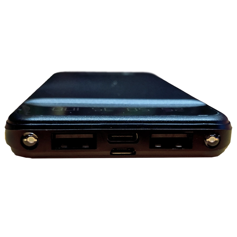 Power Bank 10000 mAh с фонариком type-c черный - 2