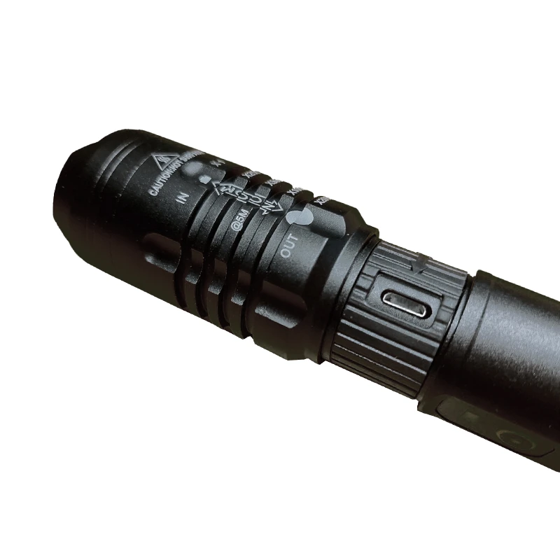 Фонарик с аккумулятором 10Вт, IP54, черный - 2