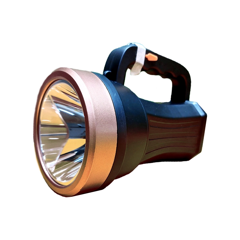 Фонарик с аккумулятором и ручкой 5Вт, IP54, черный