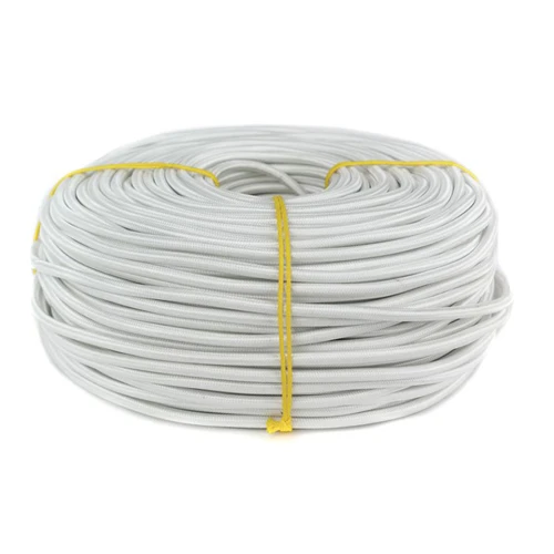 Провод в тканевой оплетке 2х 0,5 мм², белый