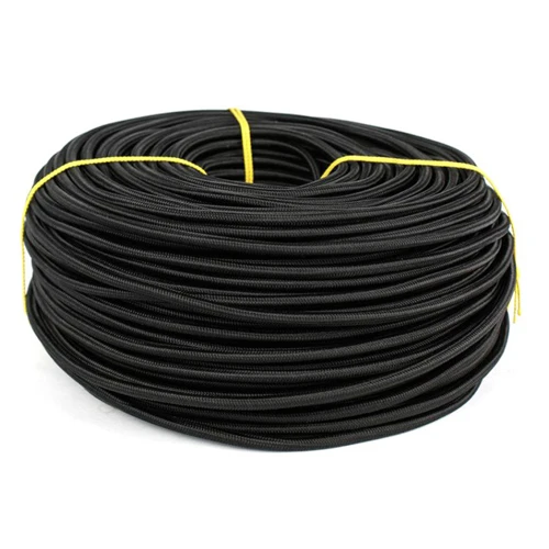 Провод в тканевой оплетке 2х 0,5 мм², черный