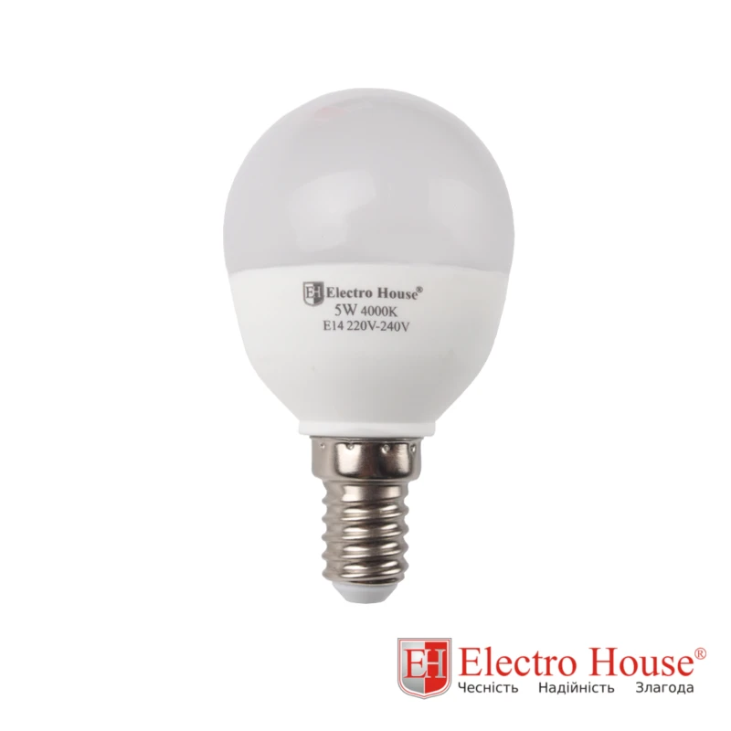 LED лампа P45 5Вт E14 4100К 450 Лм 180-260 В - 2