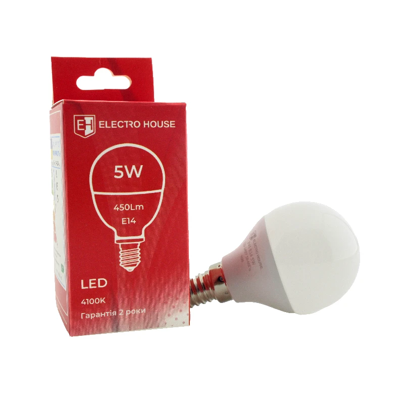 LED лампа P45 5Вт E14 4100К 450 Лм 180-260 В
